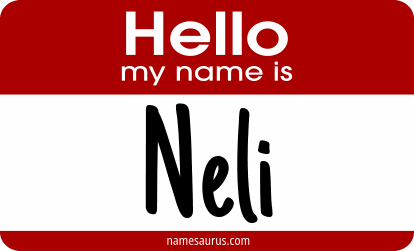 Hello my name is Neli png download