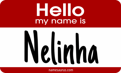 Hello my name is Nelinha png download