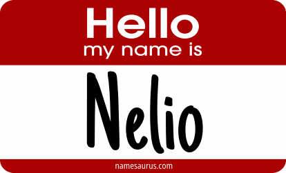 Hello my name is Nelio png download