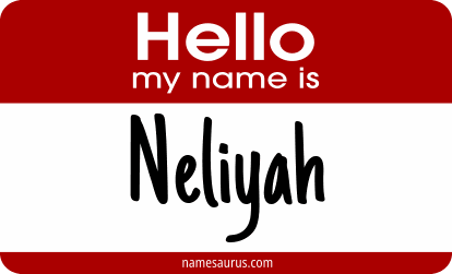 Hello my name is Neliyah png download