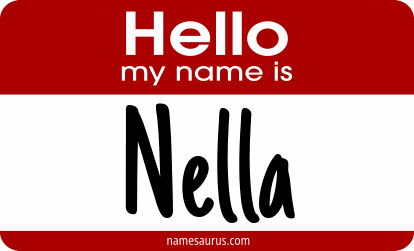Hello my name is Nella png download