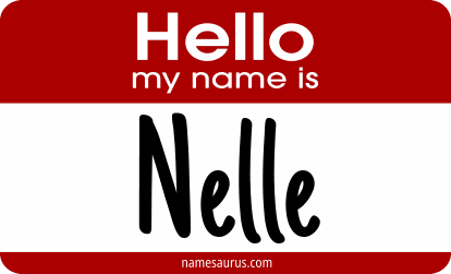 Hello my name is Nelle png download