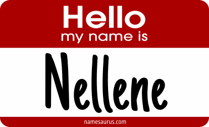 Hello my name is Nellene png download