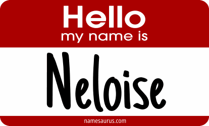 Hello my name is Neloise png download