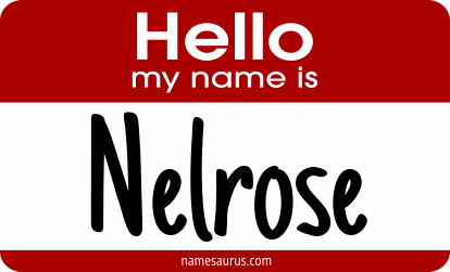 Hello my name is Nelrose png download