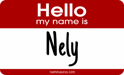 Hello my name is Nely png download