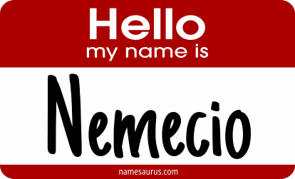 Hello my name is Nemecio png download
