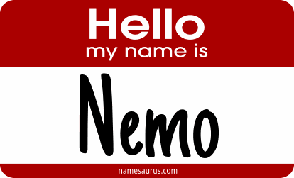 Hello my name is Nemo png download