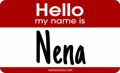 Hello my name is Nena png download