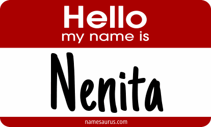 Hello my name is Nenita png download