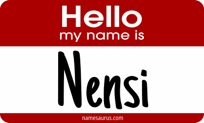 Hello my name is Nensi png download