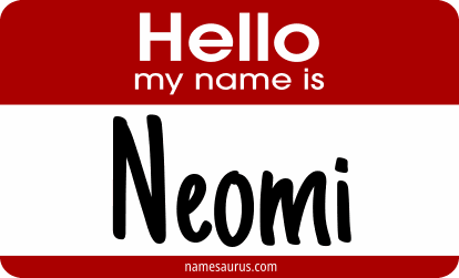 Hello my name is Neomi png download