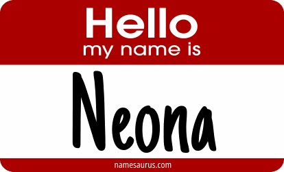 Hello my name is Neona png download