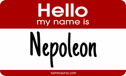 Hello my name is Nepoleon png download