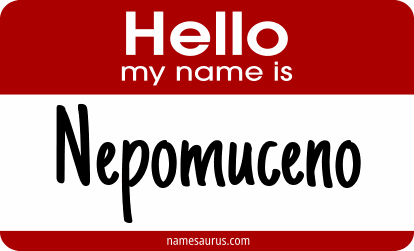Hello my name is Nepomuceno png download