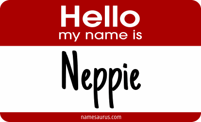 Hello my name is Neppie png download