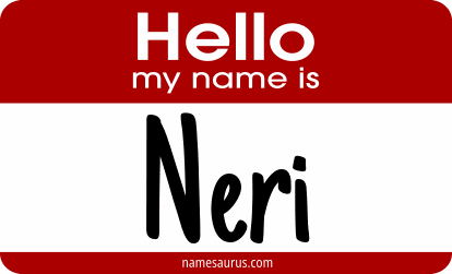 Hello my name is Neri png download