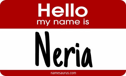 Hello my name is Neria png download