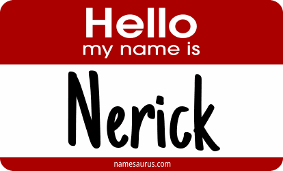 Hello my name is Nerick png download