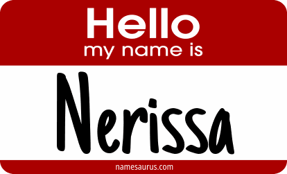 Hello my name is Nerissa png download