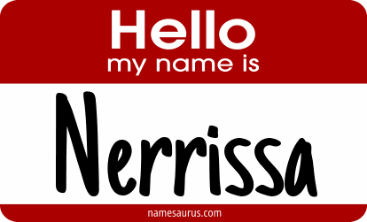Hello my name is Nerrissa png download
