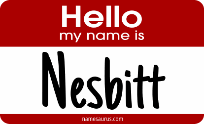 Hello my name is Nesbitt png download