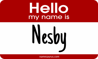 Hello my name is Nesby png download