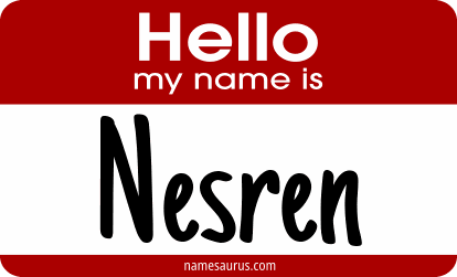 Hello my name is Nesren png download