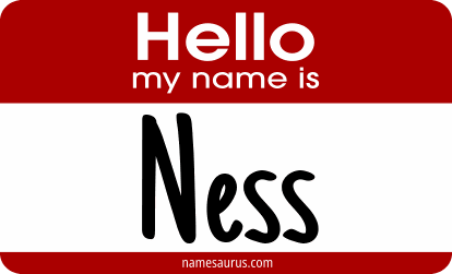 Hello my name is Ness png download