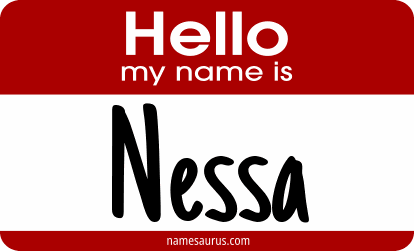 Hello my name is Nessa png download