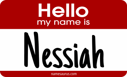 Hello my name is Nessiah png download