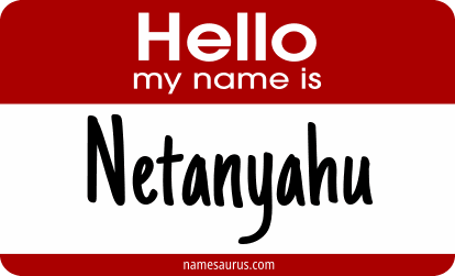 Hello my name is Netanyahu png download