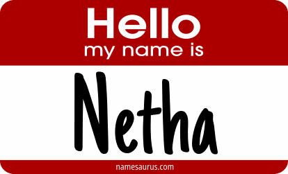 Hello my name is Netha png download