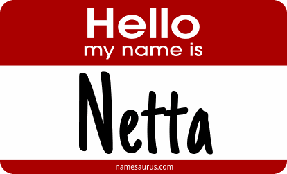 Hello my name is Netta png download