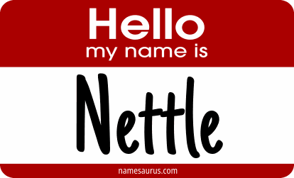 Hello my name is Nettle png download