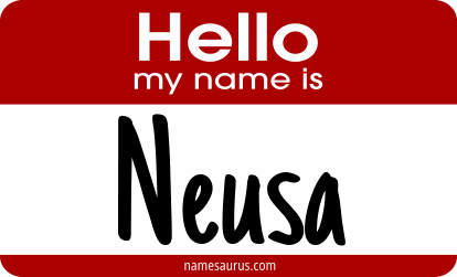 Hello my name is Neusa png download