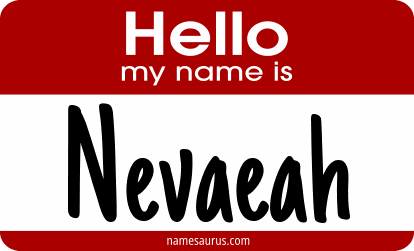 Hello my name is Nevaeah png download