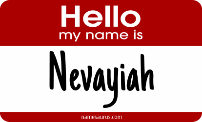 Hello my name is Nevayiah png download