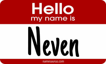 Hello my name is Neven png download
