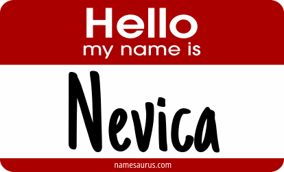 Hello my name is Nevica png download