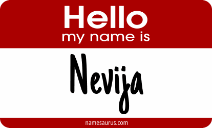 Hello my name is Nevija png download