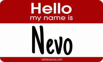 Hello my name is Nevo png download