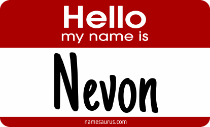 Hello my name is Nevon png download