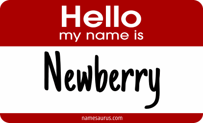 Hello my name is Newberry png download