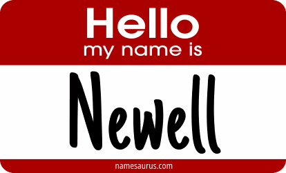 Hello my name is Newell png download