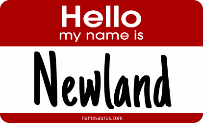 Hello my name is Newland png download