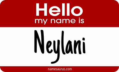 Hello my name is Neylani png download