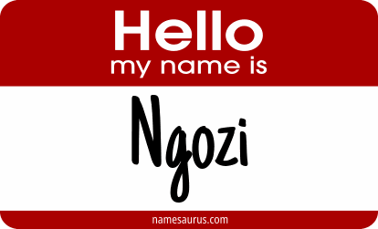 Hello my name is Ngozi png download