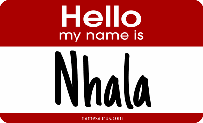Hello my name is Nhala png download