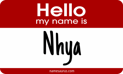 Hello my name is Nhya png download